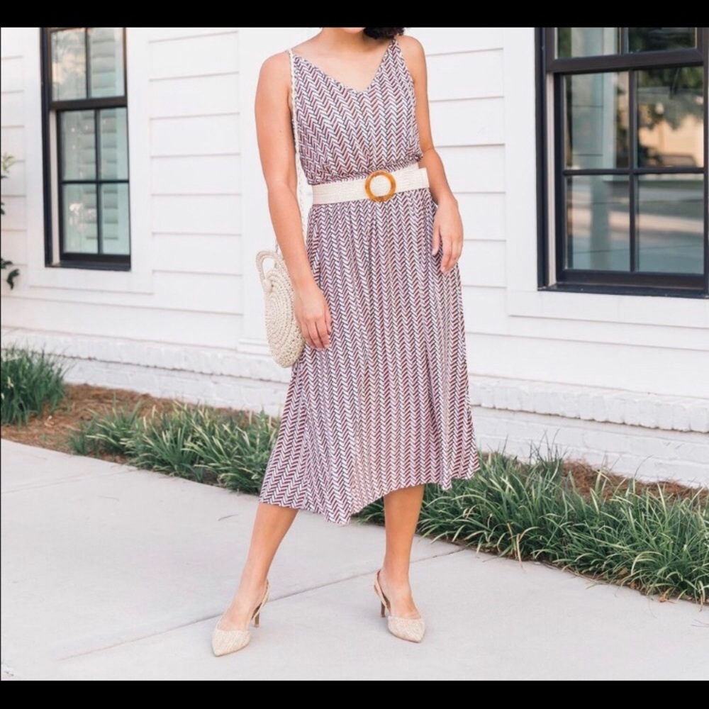 Loft Chevron Pull-on Skirt